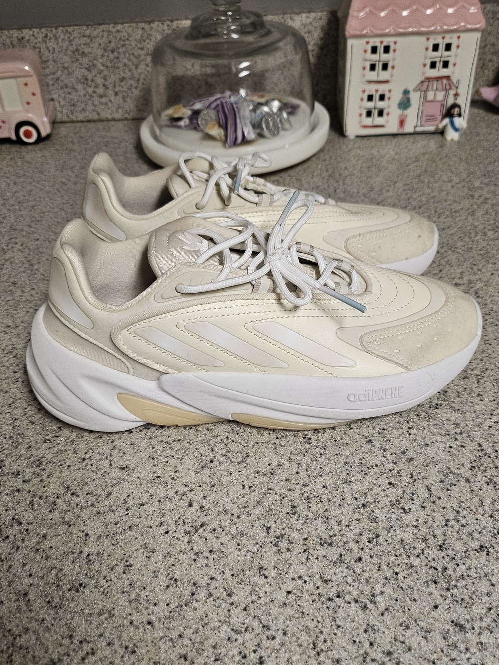 Adidas Women’s Cloudfoam Cream White Casual Sneakers